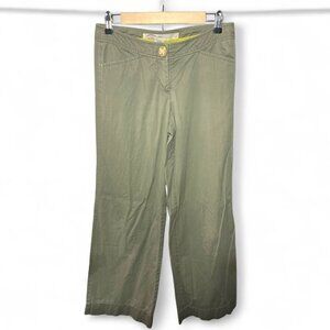 Sitwell Women’s Army Green Wide Leg Cargo Pants – Size 4